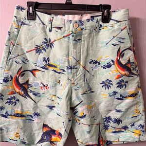 Polo Ralph Lauren Mint Tropical Print Shorts